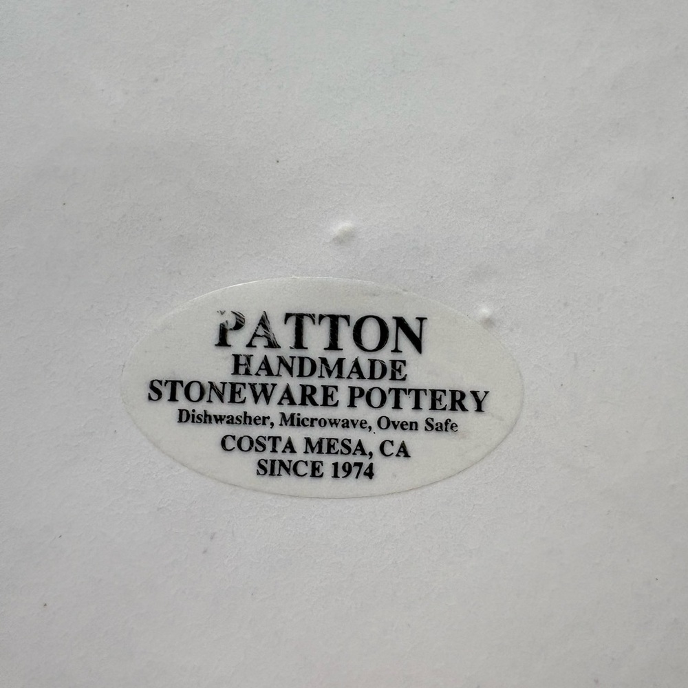 Patton handmade Stoneware pottery Fruit Dinner Plate - Multicolor- made in USA. - Picture 5 of 10